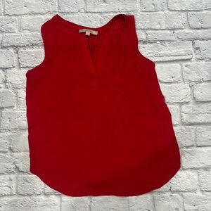 Loft Mixed Media Sleevelesss Blouse